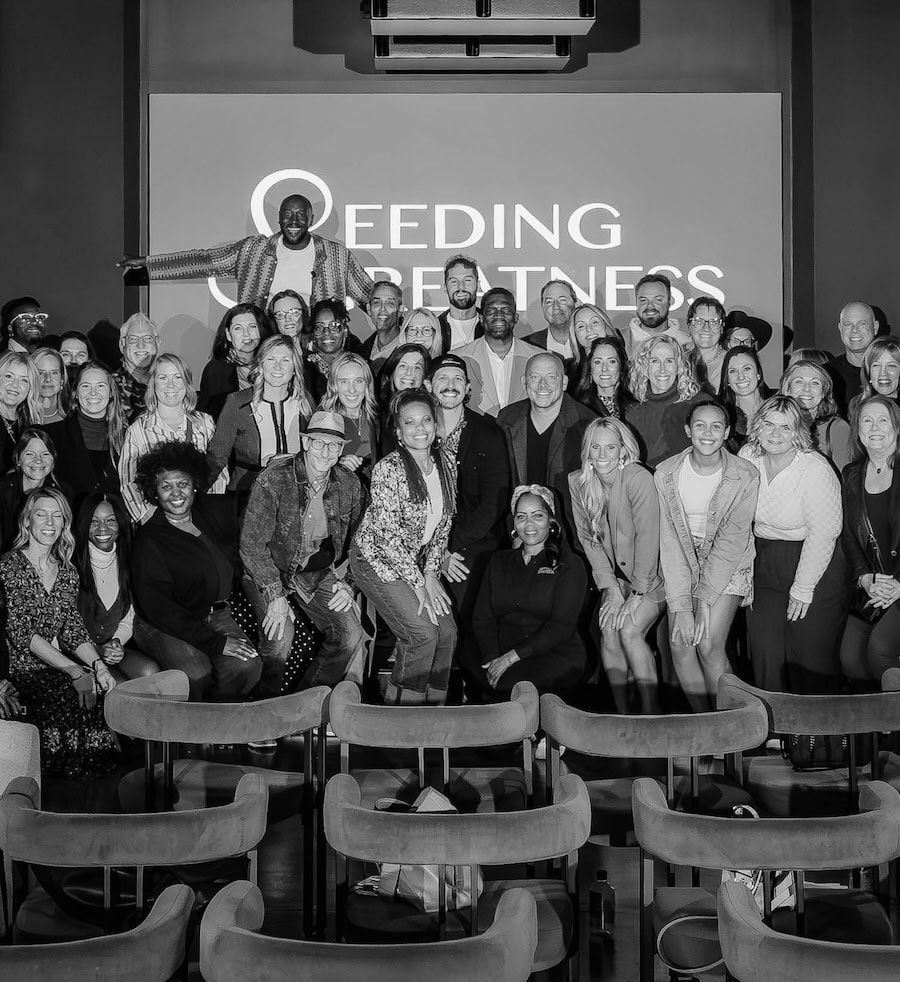 Darryll Stinson leading a group at an event focused on leadership and networking.